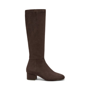 The Block Heel Tall Boot in Chocolate