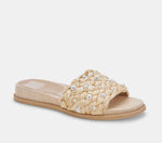 Load image into Gallery viewer, The Raffia Pearl Slide in Light Natural
