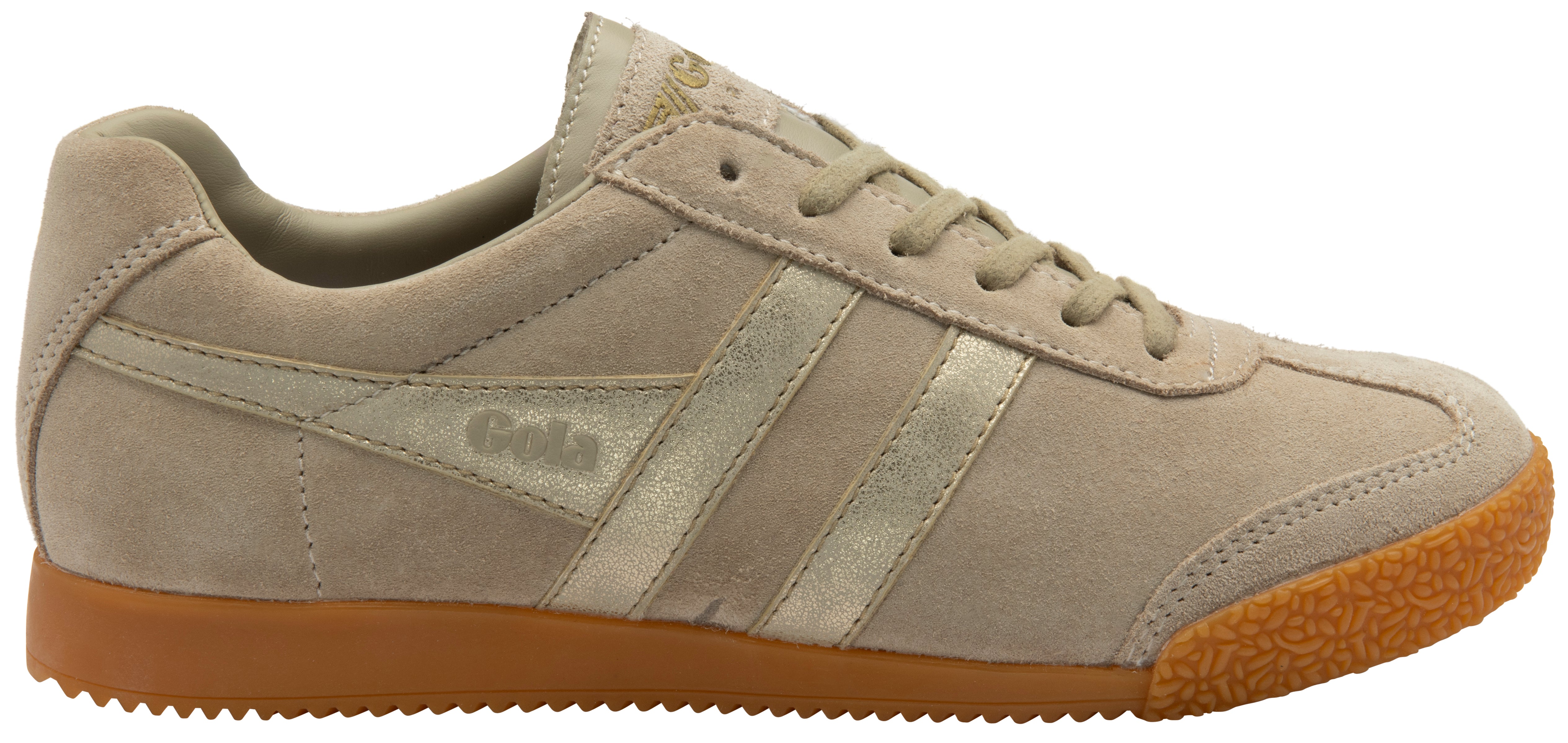 The Harrier Sneaker in Bone Gold