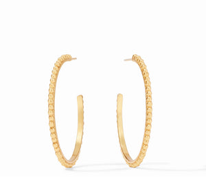 The Large Colette Bead Hoop in Gold