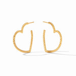 Load image into Gallery viewer, The Esme Heart Hoop in Gold
