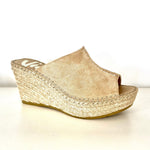Load image into Gallery viewer, The Center Seam Espadrille Slide Sandal in Sand
