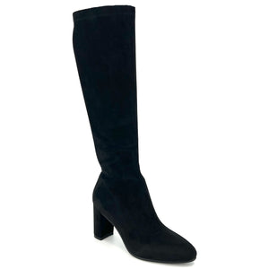 The Tall High Heel Stretch Boot in Black