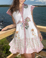 Load image into Gallery viewer, The Mini Tiered Shirt Dress in Wanderwild
