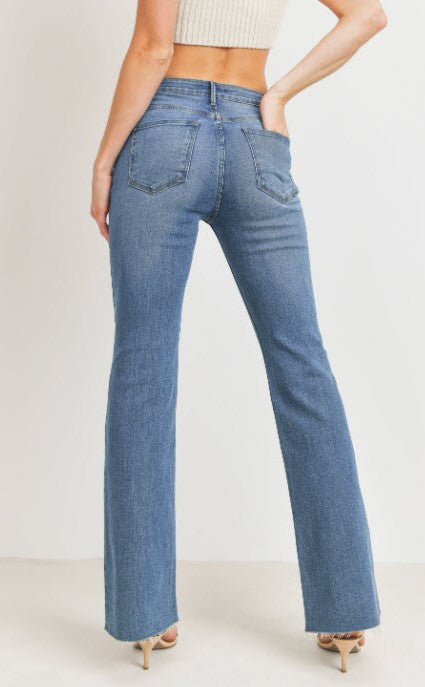 The High Rise Flare in Medium Denim