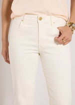 Load image into Gallery viewer, The Ankle Flare Jean in Ecru
