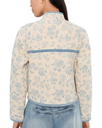 Load image into Gallery viewer, The Floral Quilted Jacket in Cream
