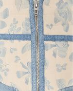 Load image into Gallery viewer, The Floral Quilted Jacket in Cream
