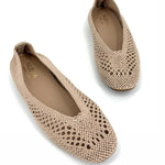 Load image into Gallery viewer, The Woven Ballet Flat in Beige
