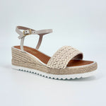 Load image into Gallery viewer, The Cotton Braid Band Espadrille in Natural
