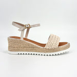 Load image into Gallery viewer, The Cotton Braid Band Espadrille in Natural

