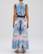 Load image into Gallery viewer, The Paisley Sleeveless Maxi Dress in Azure
