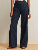 Load image into Gallery viewer, The Full Length Stripe Patch Pocket Pants in Luna Stripe

