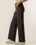 Load image into Gallery viewer, The Wide Leg Side Panel Jean in Chocolate
