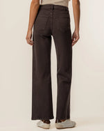 Load image into Gallery viewer, The Wide Leg Side Panel Jean in Chocolate
