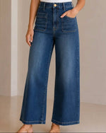 Load image into Gallery viewer, The Patch Pocket Jean in Dark Denim
