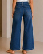 Load image into Gallery viewer, The Patch Pocket Jean in Dark Denim
