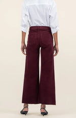 Load image into Gallery viewer, The Corduroy Wide Leg in Dark Plum
