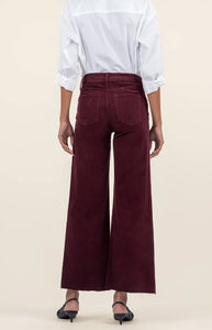 The Corduroy Wide Leg in Dark Plum