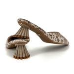 Load image into Gallery viewer, The Snake Mule with Sculpted Heel in Natural
