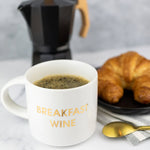 Load image into Gallery viewer, The Breakfast Wine Mug in White Gold
