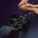 Load image into Gallery viewer, The Muse Crossbody Bag in Black Patent
