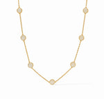 Load image into Gallery viewer, The Windsor Delicate Station Necklace in Gold CZ

