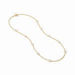 Load image into Gallery viewer, The Laguna Stone Station Necklace in Clear Crystal
