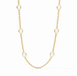 Load image into Gallery viewer, The Laguna Stone Station Necklace in Clear Crystal
