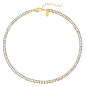 The Naomi Necklace in Gold CZ