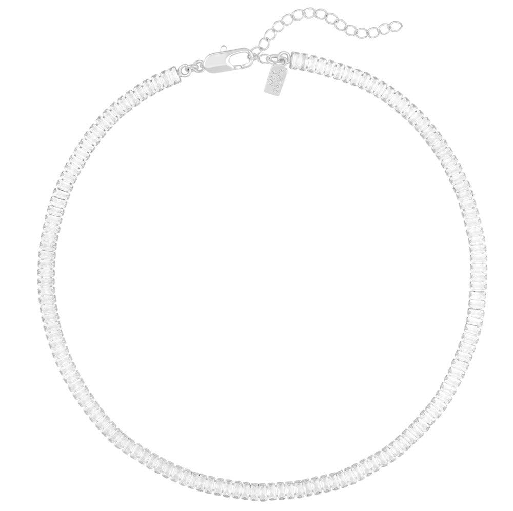 The Naomi Necklace in Silver CZ