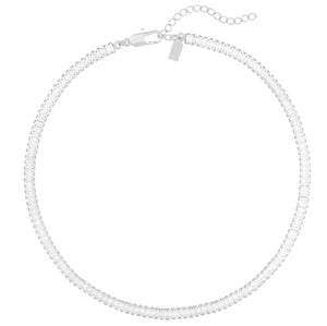 The Naomi Necklace in Silver CZ