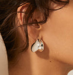 Load image into Gallery viewer, The Puff Drop Earring in Silver
