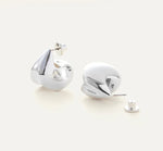 Load image into Gallery viewer, The Puff Drop Earring in Silver
