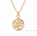 Load image into Gallery viewer, The Antonia Mosaic Pendant Necklace in Clear Crystal
