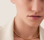 Load image into Gallery viewer, The Two Tone Beaded Choker in Gold Clear
