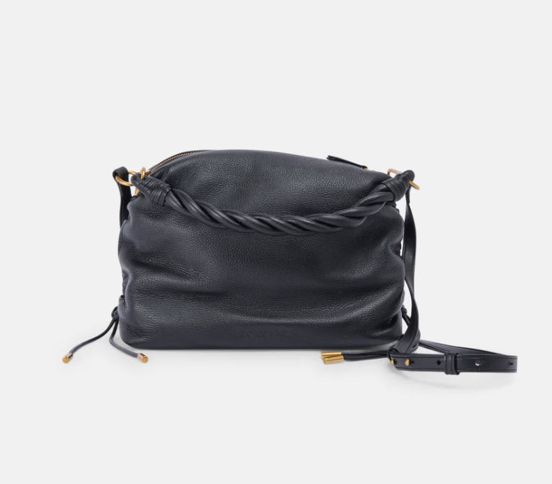 The Twisted Handle Crossbody in Black