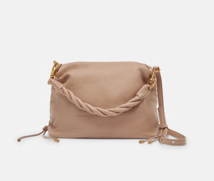 The Twisted Handle Crossbody in Tan