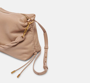 The Twisted Handle Crossbody in Tan