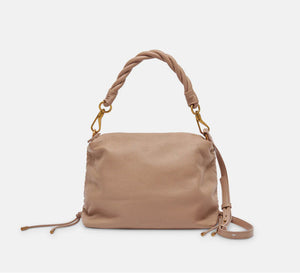 The Twisted Handle Crossbody in Tan