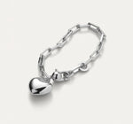 Load image into Gallery viewer, The Puffy Heart Bracelet in Silver
