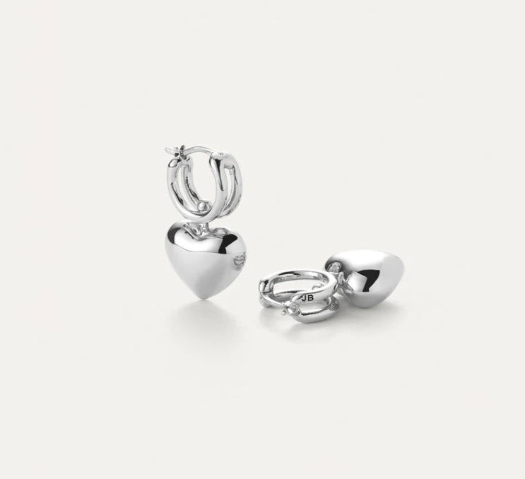 The Puffy Heart Earing in Silver