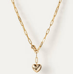 Load image into Gallery viewer, The Puffy Heart Necklace in Gold
