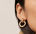 Load image into Gallery viewer, The Door Knocker Earring in Gold
