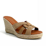 Load image into Gallery viewer, The Ring Slide Espadrille in Sand
