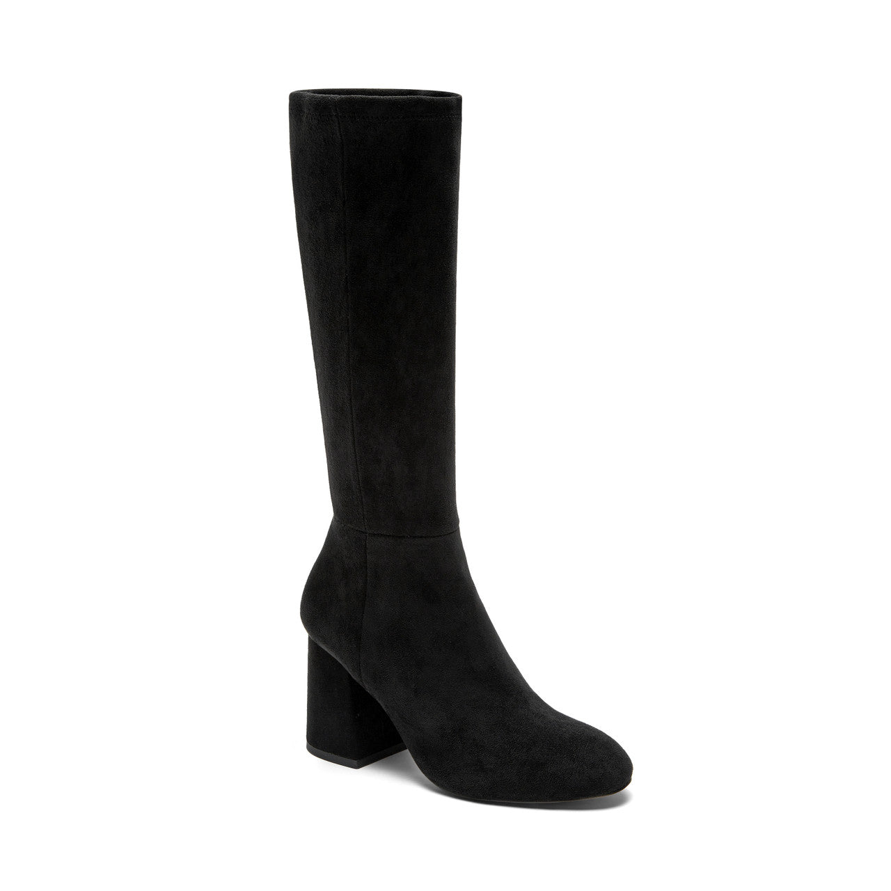 The Block High Heel Tall Boot in Black