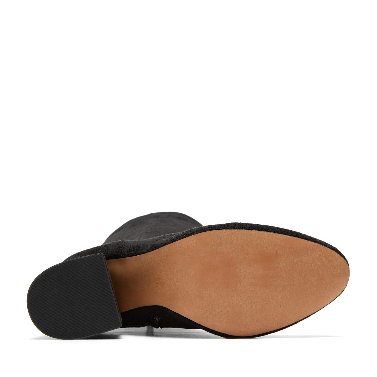 The Block High Heel Tall Boot in Black