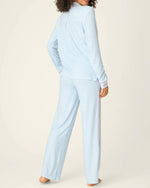 Load image into Gallery viewer, The Stripe Rose PJ Set in Dream Blue
