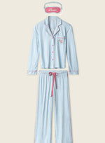Load image into Gallery viewer, The Stripe Rose PJ Set in Dream Blue
