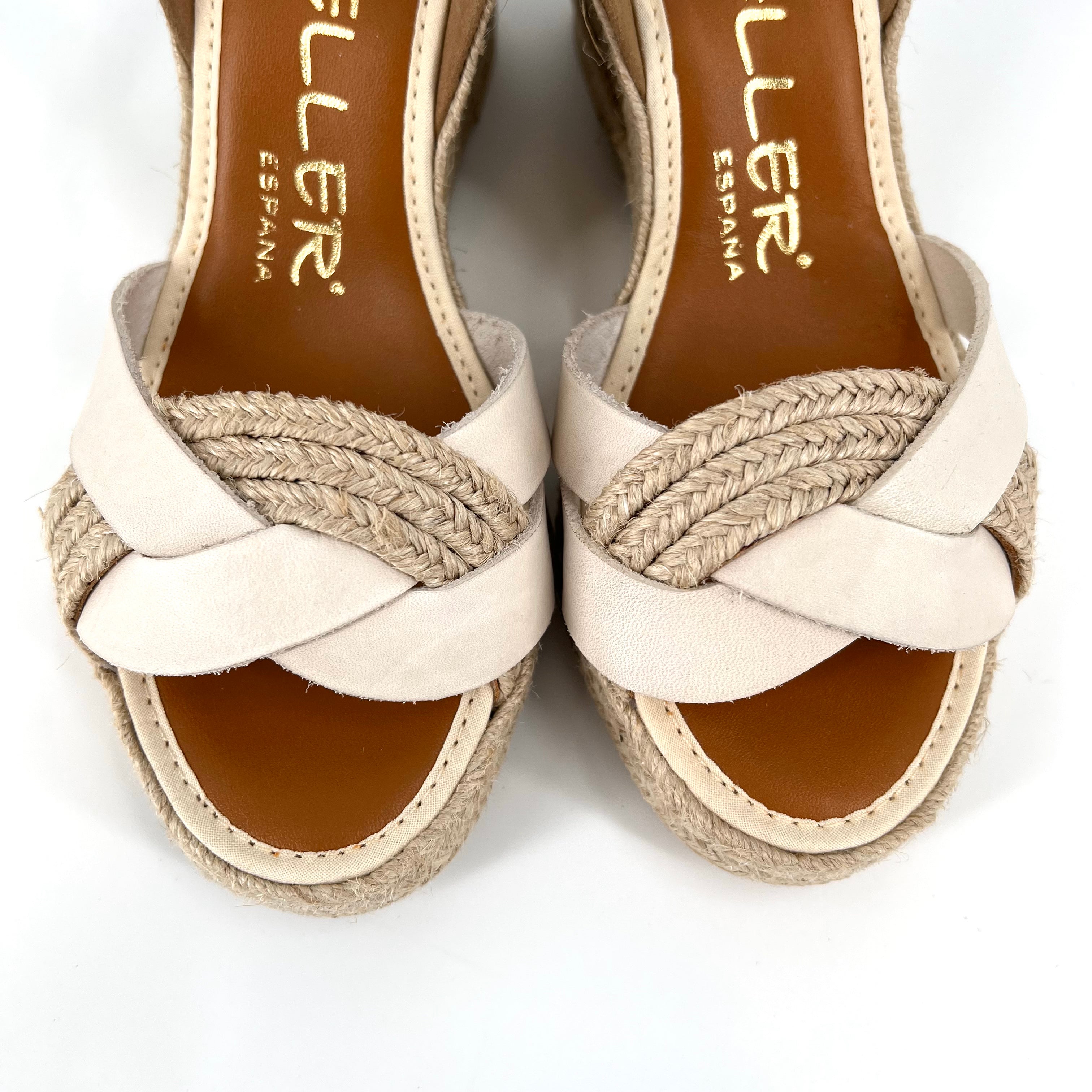 The Braided Espadrille in Off White